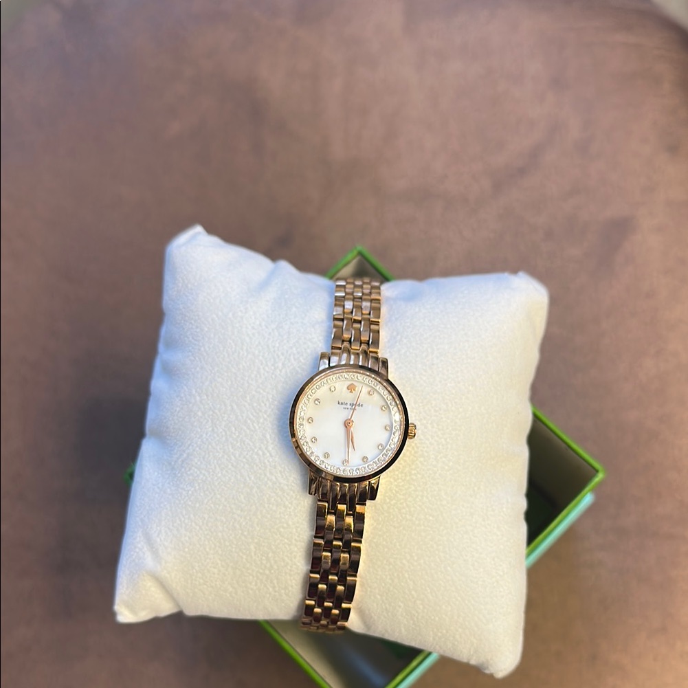 Kate Spade Rose Gold Watch With White Dial